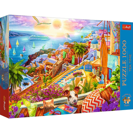 Puzzle de 1000 de piese Santorini, Grecia Premium Plus