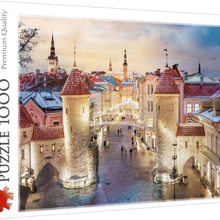 Puzzle TREFL de 1000 de piese de pe strada Viru din Tallinn