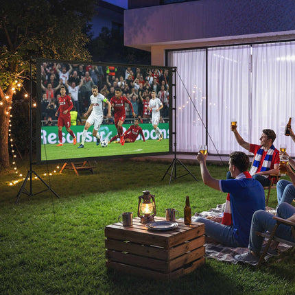 Ecran de proiector de 100" cu suport, 4K/8K, raport 16:9