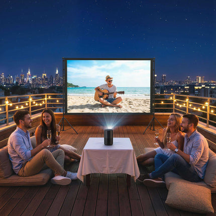 Ecran de proiector de 100" cu suport, 4K/8K, raport 16:9
