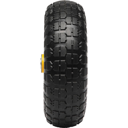 10-Inch Solid PU Run-Flat Wheels, 2-Pack, 400 lb