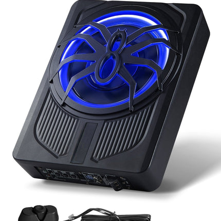 10-Inch Underseat Car Subwoofer 440W, Built-In Amp