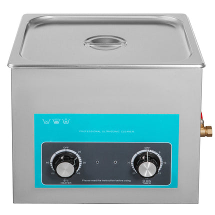 10L Ultrasonic Cleaner, Heater Timer, 40kHz Stainless Steel