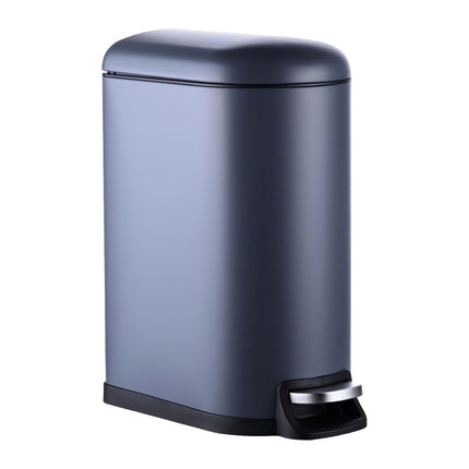 Coș de gunoi cu pedală metalică de 10 litri - Închidere silențioasă, găleată detașabilă