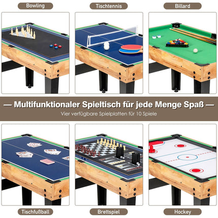 Masă multi-jocuri 10 în 1: Foosball, Hochei, Biliard