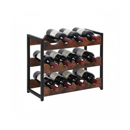 Suport de vin industrial pentru 12 sticle, pentru bucătărie sau bar