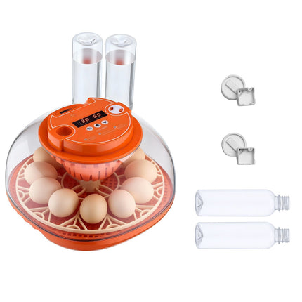 12-Egg Incubator With Auto Turner, LED Candler, Controls