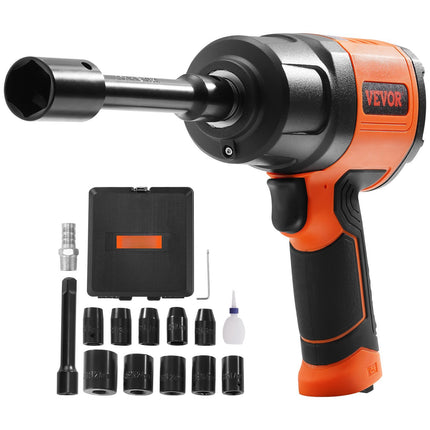 1/2-Inch Air Impact Wrench, 1400 ft-lb, 11-Piece Socket Set