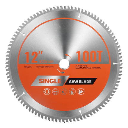 12-Inch Aluminum Circular Saw Blade, 100T, 25.4mm
