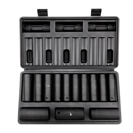 1/2-Inch Drive Impact Socket Set, 13-Piece Metric Deep 10-24mm
