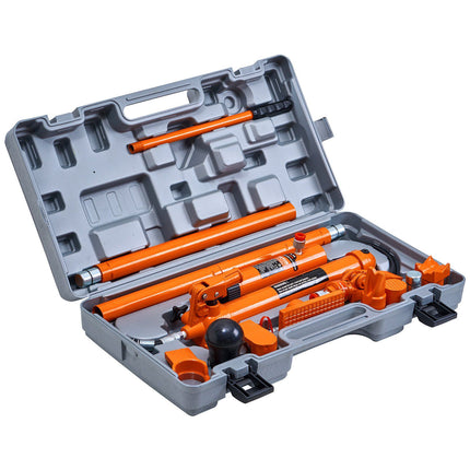 12-Ton Porta Power Kit, Hydraulic Ram, 4.6 Ft Hose, Case