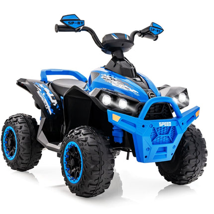 ATV electric de 12V pentru copii cu muzică, claxon, lumini LED