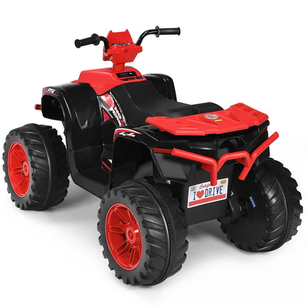 ATV electric de 12V pentru copii cu muzică și USB, pentru vârste de peste 3 ani