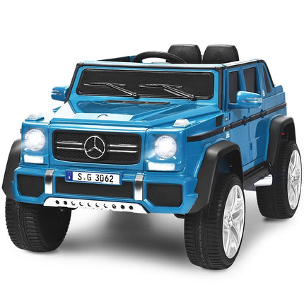 Jeep cu licență de 12 V Mercedes-Benz Maybach alimentat cu baterii cu suspensie 115 x 67 x 57 cm Albastru