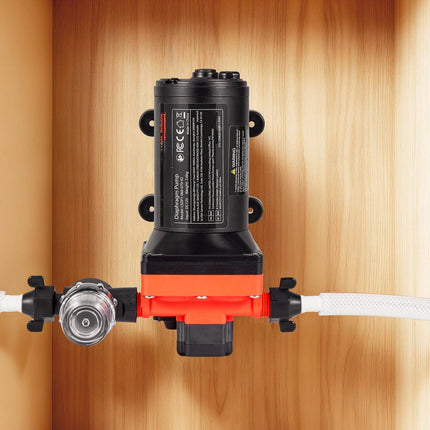 12V RV Water Pump, 6 GPM, 70 PSI, Self-Priming