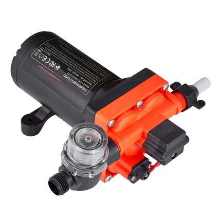 12V RV Water Pump, 6 GPM, 70 PSI, Self-Priming