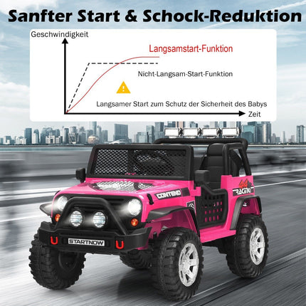 12V children's electric car with remote control &amp; Light &amp; Music Electric Children's Vehicle Pink