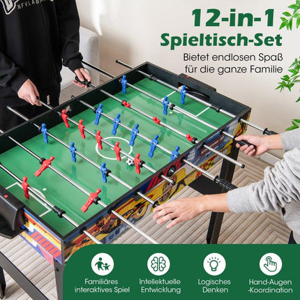 Masă multi-joc 12 în 1: Foosball, Air Hochei, Biliard