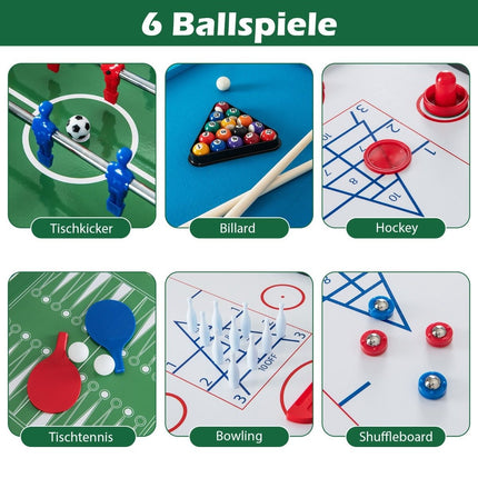 Masă multi-joc 12 în 1: Foosball, Air Hochei, Biliard