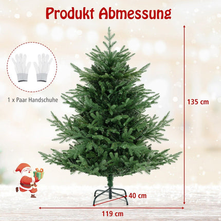 Pom de Crăciun artificial de 135 cm cu 160 de lumini LED