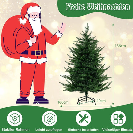 Pom de Crăciun artificial de 136 cm cu 180 de lumini LED