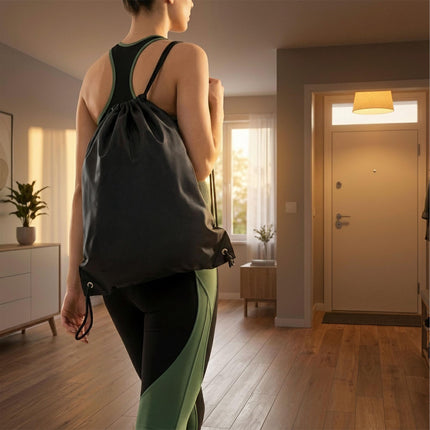 Set Pilates negru cu 13 piese, benzi elastice și greutăți