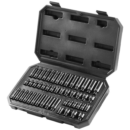 1/4-Inch Drive Impact Socket Set, 48-Piece SAE/Metric, Deep & Shallow