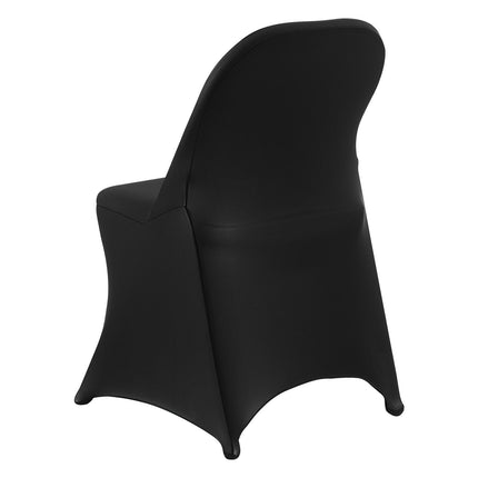 150-Pack Black Stretch Chair Covers, Polyester Spandex