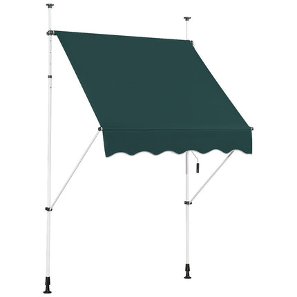 Copertina de balcon reglabilă, rezistentă la UV, 150 cm, verde
