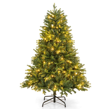 Brad de Crăciun artificial de 150 cm cu lumini LED, 11 moduri de iluminare