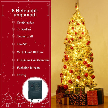 Brad de Crăciun artificial de 150 cm cu lumini LED