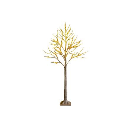 Mesteacăn arbore cu lumină LED de 150 cm cu lumini LED albe calde