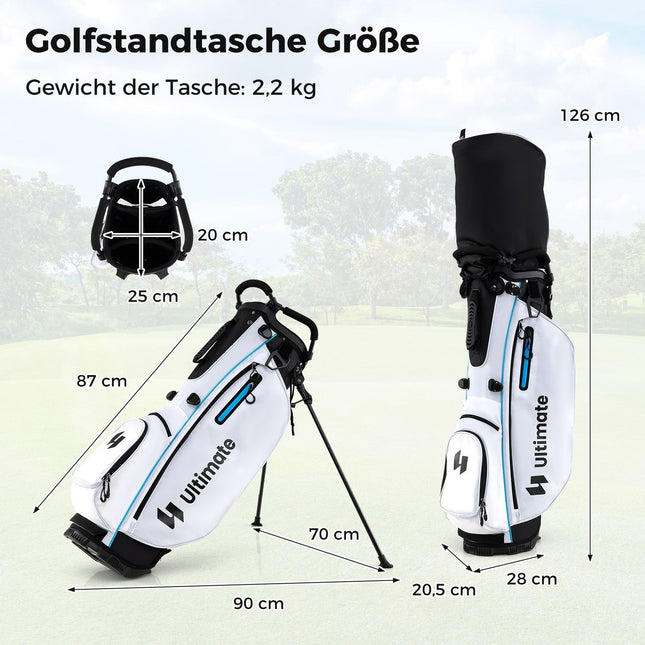 Set de club de golf pentru bărbați, 15 piese, cu geantă și husă de ploaie