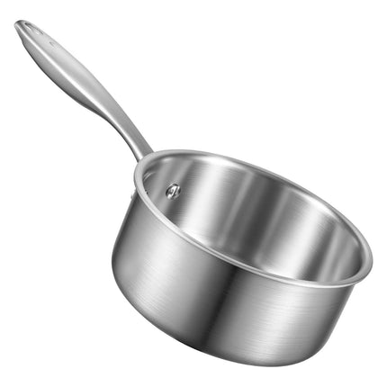 1.5 Qt Saucepan, Tri-Ply Stainless Steel, Glass Lid