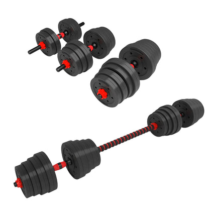 Set de gantere și gantere compozit de 15 kg