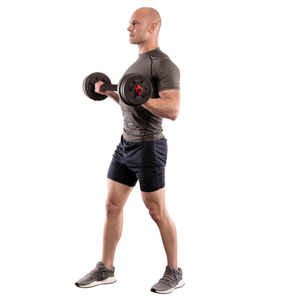 Set de gantere și gantere compozit de 15 kg