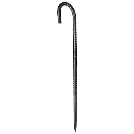 16-Inch J-Hook Rebar Stakes, Galvanized, 24-Pack