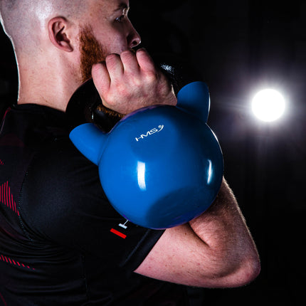 16 kg Cast Iron Kettlebell – Blue
