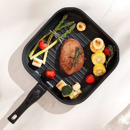 17-Piece Pots and Pans Set, Granite Nonstick, Detachable Handle