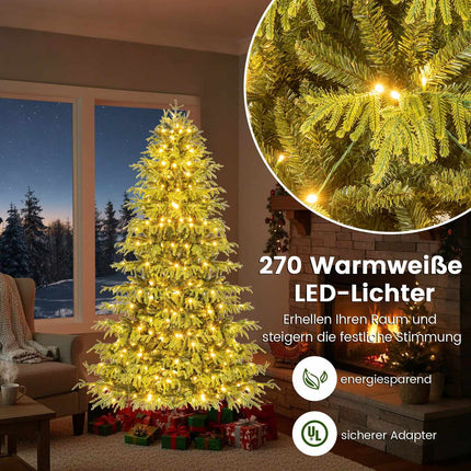 Brad de Crăciun artificial de 180 cm cu lumini LED