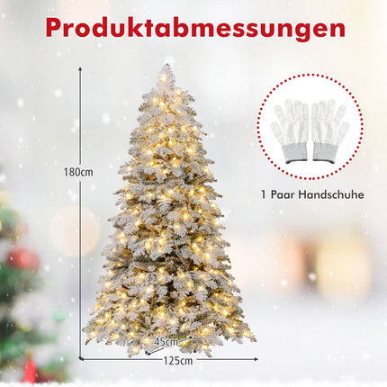 Brad de Crăciun artificial de 180 cm cu lumini LED