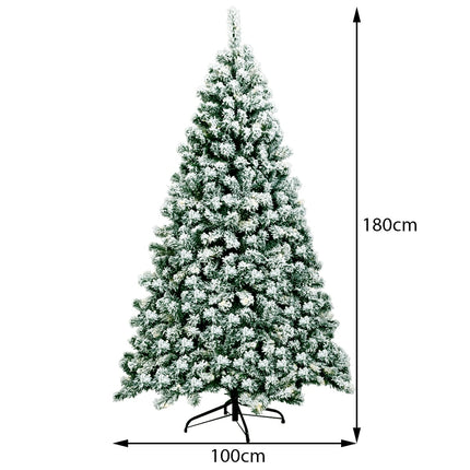 Brad de Crăciun artificial de 180 cm cu lumini LED