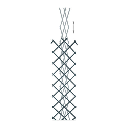 Set de 3 spaliere extensibile de 180 cm, gri