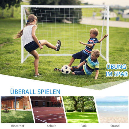 poarta de fotbal pentru copii 180 x 120 cm pentru jocuri si antrenamente copii si adolescenti de la 6 ani