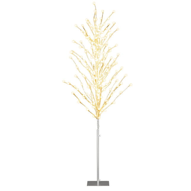 Mesteacăn LED de 186 cm cu lumini albe calde