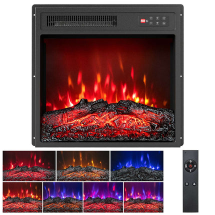 Șemineu electric de 18", 750W/1500W, telecomandă