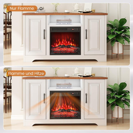 Șemineu electric de 18", 750W/1500W, telecomandă