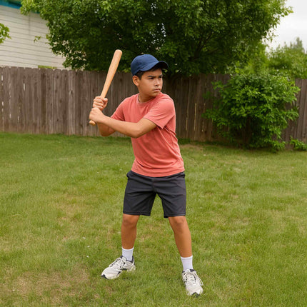 Bâtă de baseball din lemn de 45 cm cu sac de iută