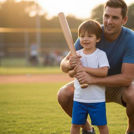 Bâtă de baseball din lemn de 45 cm cu sac de iută