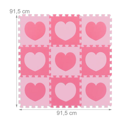 Covoraș puzzle din 18 piese inimă